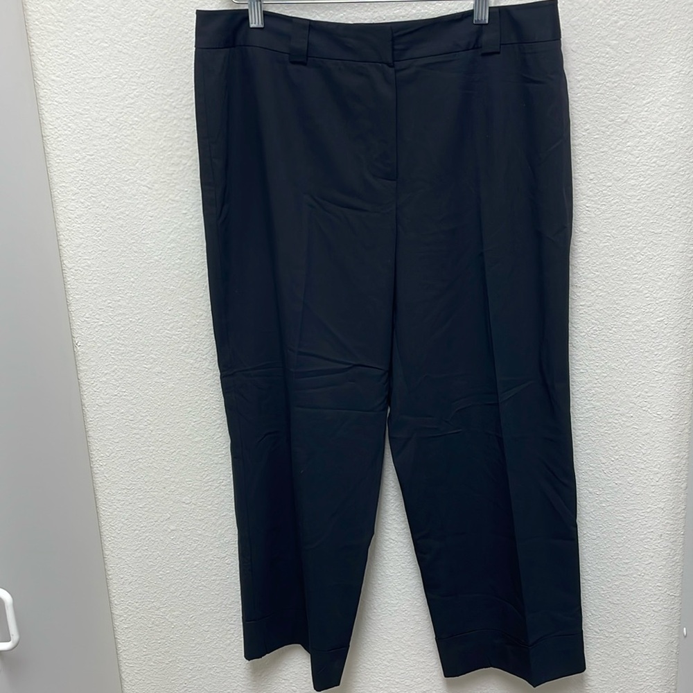 AK Anne Klein Stretch 14 Black Trousers Women’s Dress Pants